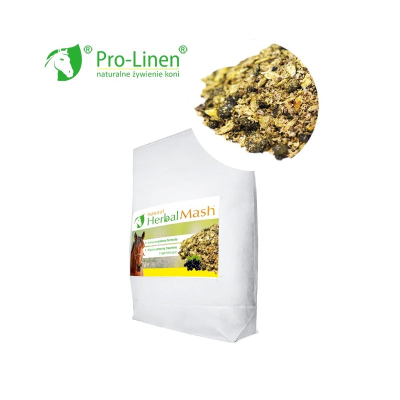 Pro-Linen Natural Herbal Mash 15 kg - mesz dla koni